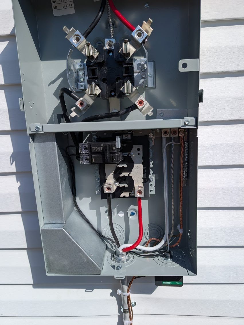Meter and main breaker combo wired by VECA